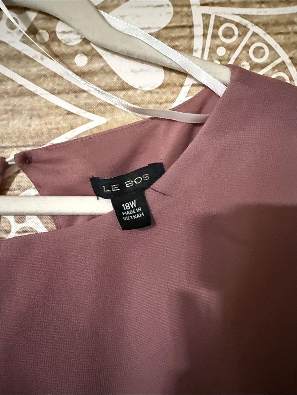 Womens Mauve Bell-Sleeve Chiffon 2 piece set - Elegant Evening - Picture 5 of 6